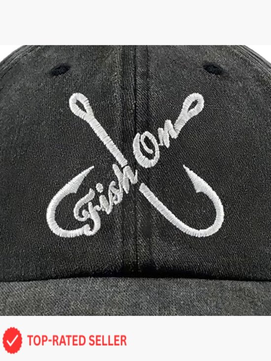 Embroidered Baseball Cap Vintage Washed Cotton Adjustable Dad Hat main image 5